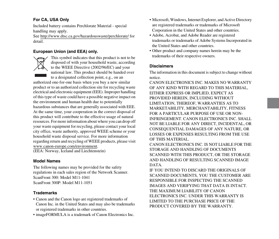 Canon SCANFRONT 300 User Manual | Page 3 / 28