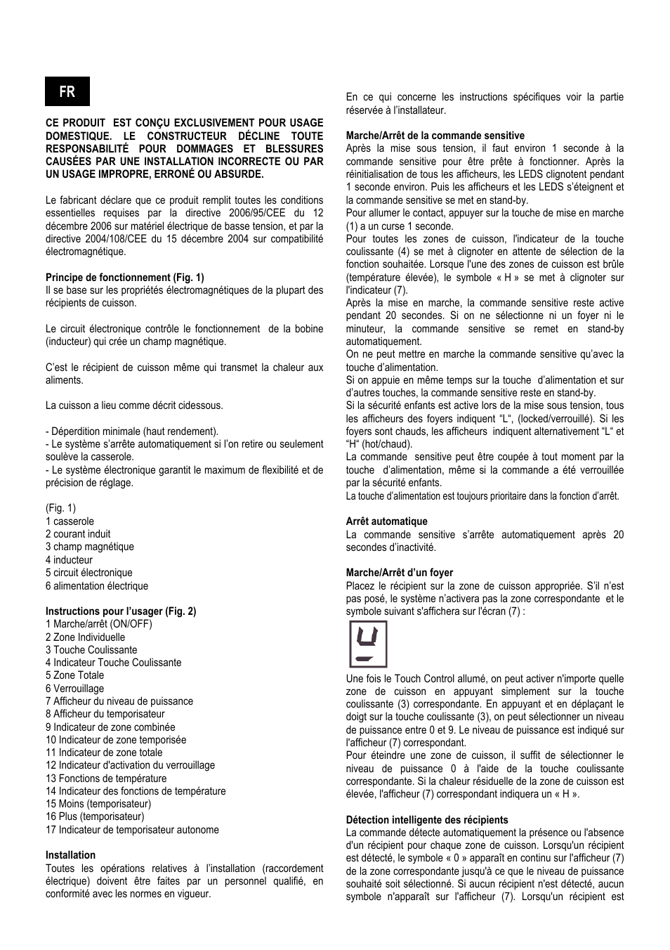 Fr r | Cata GIGA 600 BK User Manual | Page 11 / 40