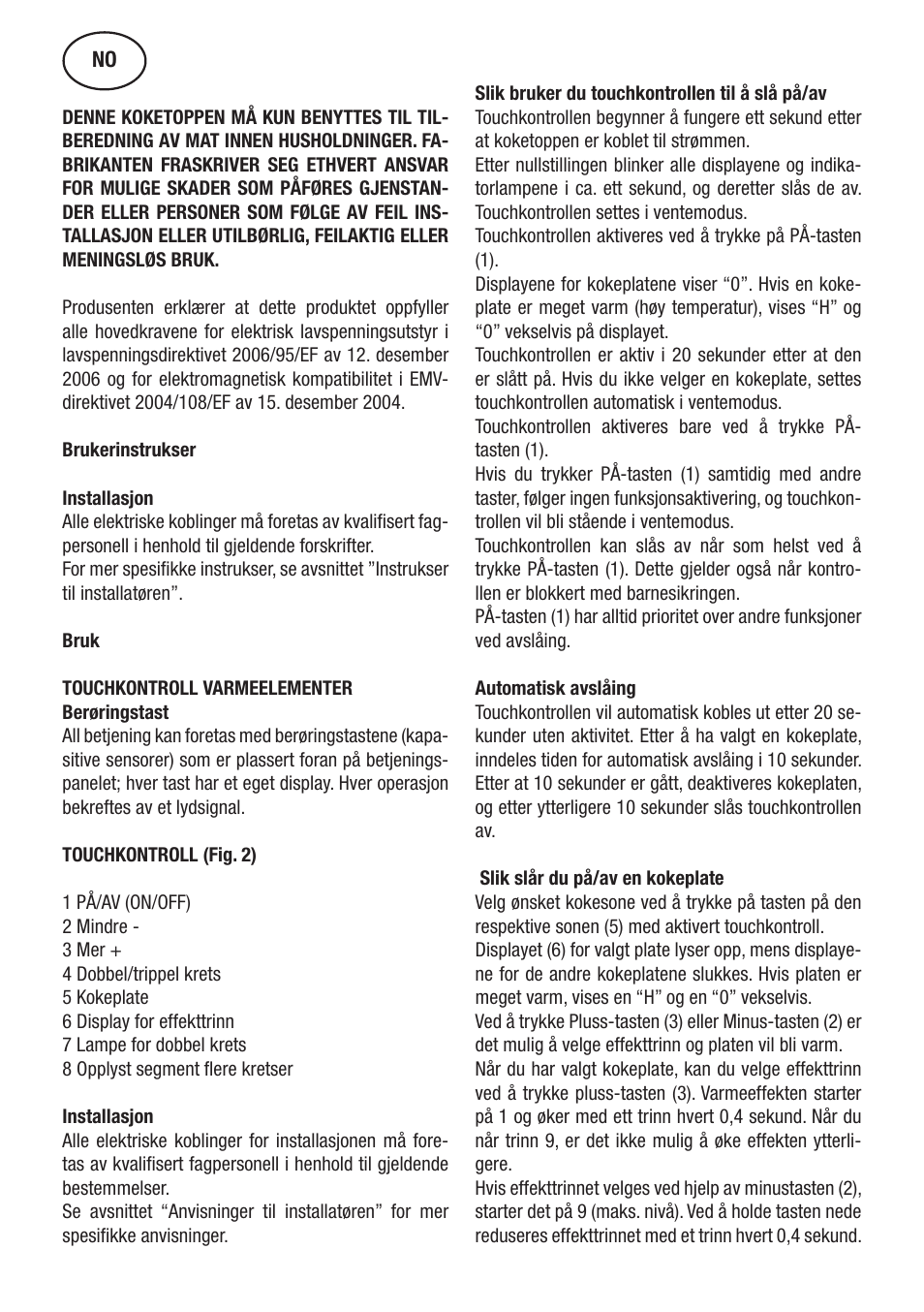 Cata TT 603 User Manual | Page 38 / 70