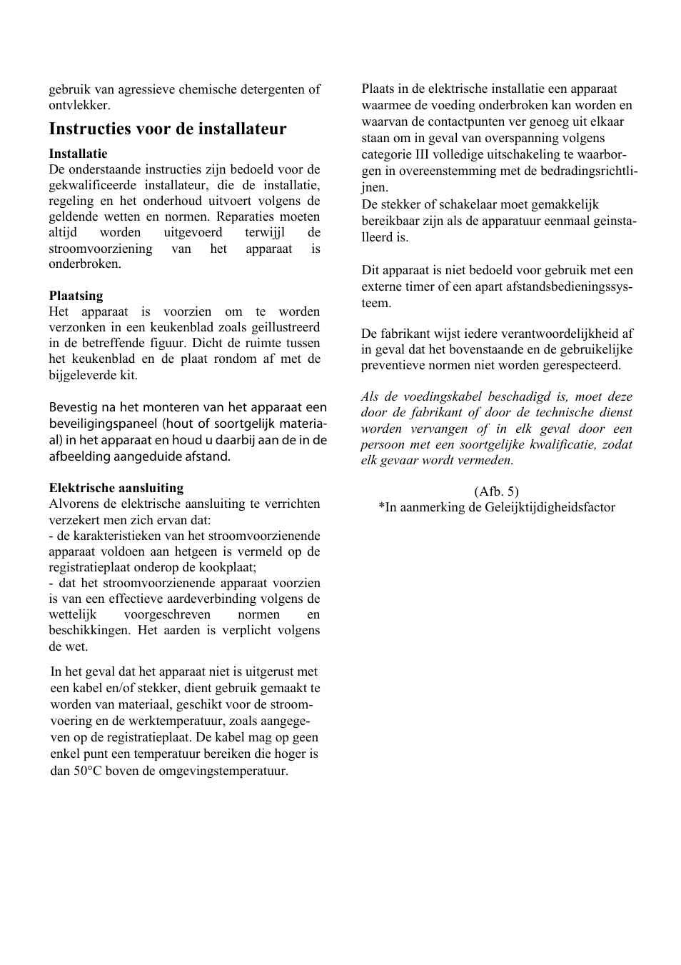Nl02.ai, Instructies voor de installateur | Cata 604 HVI User Manual | Page 14 / 40