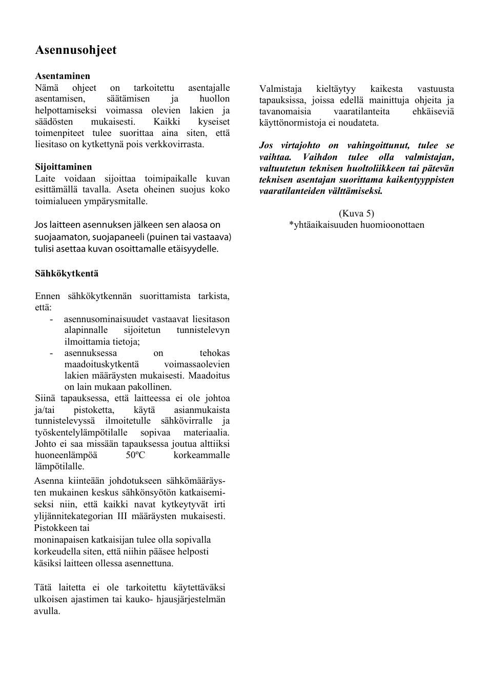 Sf02.ai, Asennusohjeet | Cata 604 HVI User Manual | Page 20 / 40