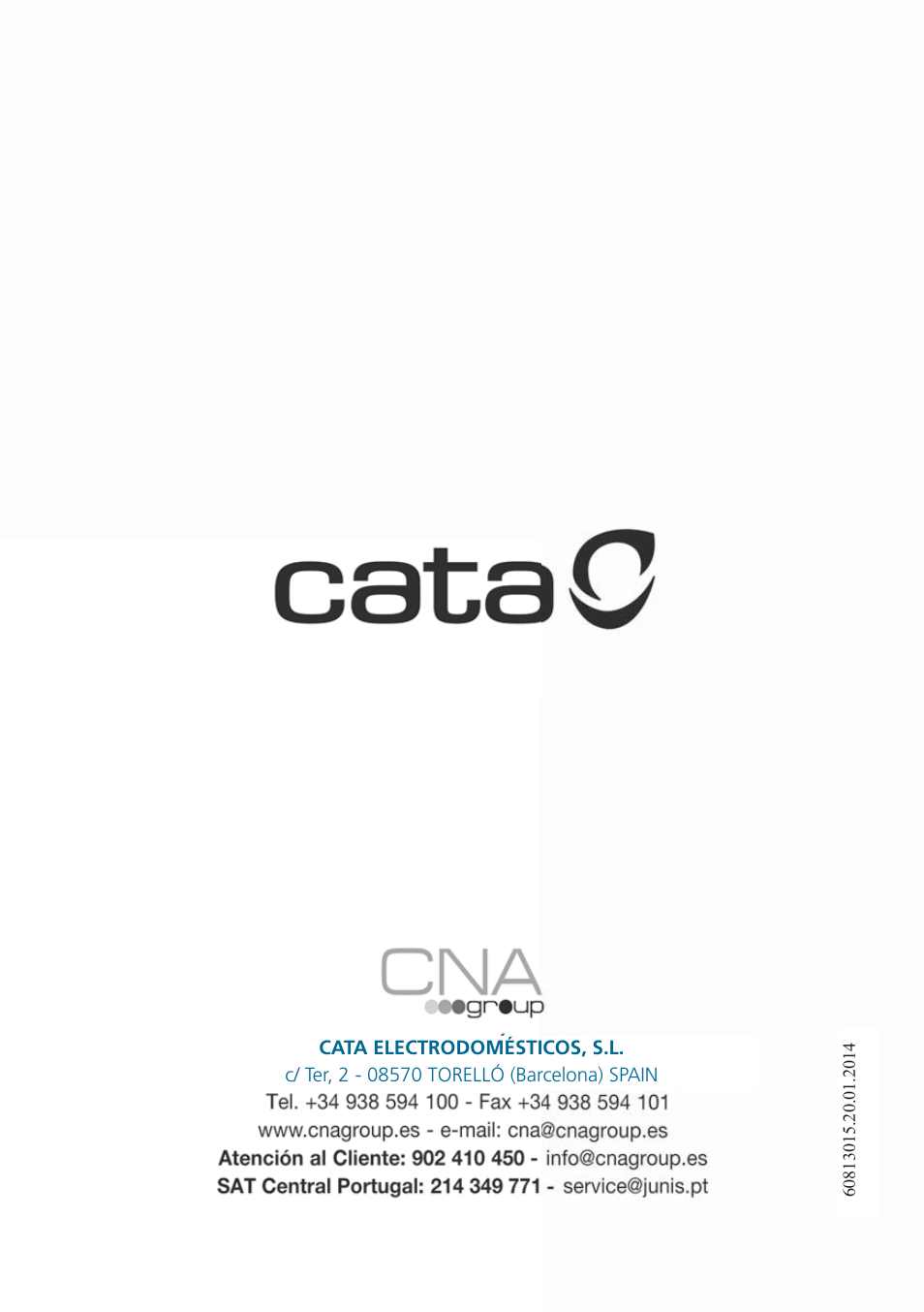 Cata CM 760 AS User Manual | Page 110 / 110