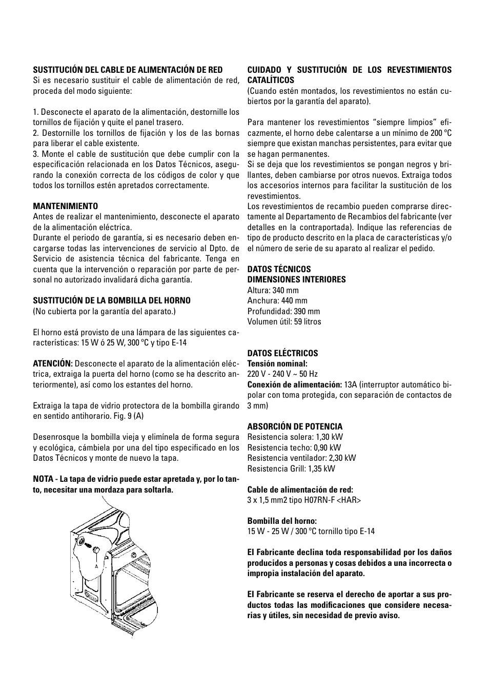 Cata HGR 110 AS WH User Manual | Page 11 / 72