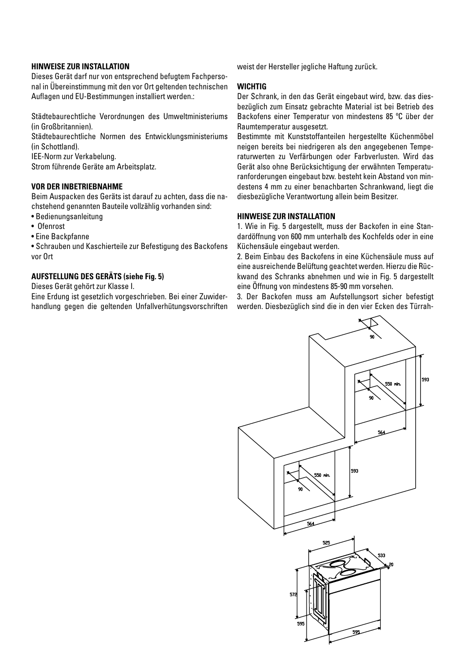 Cata HGR 110 AS WH User Manual | Page 19 / 72