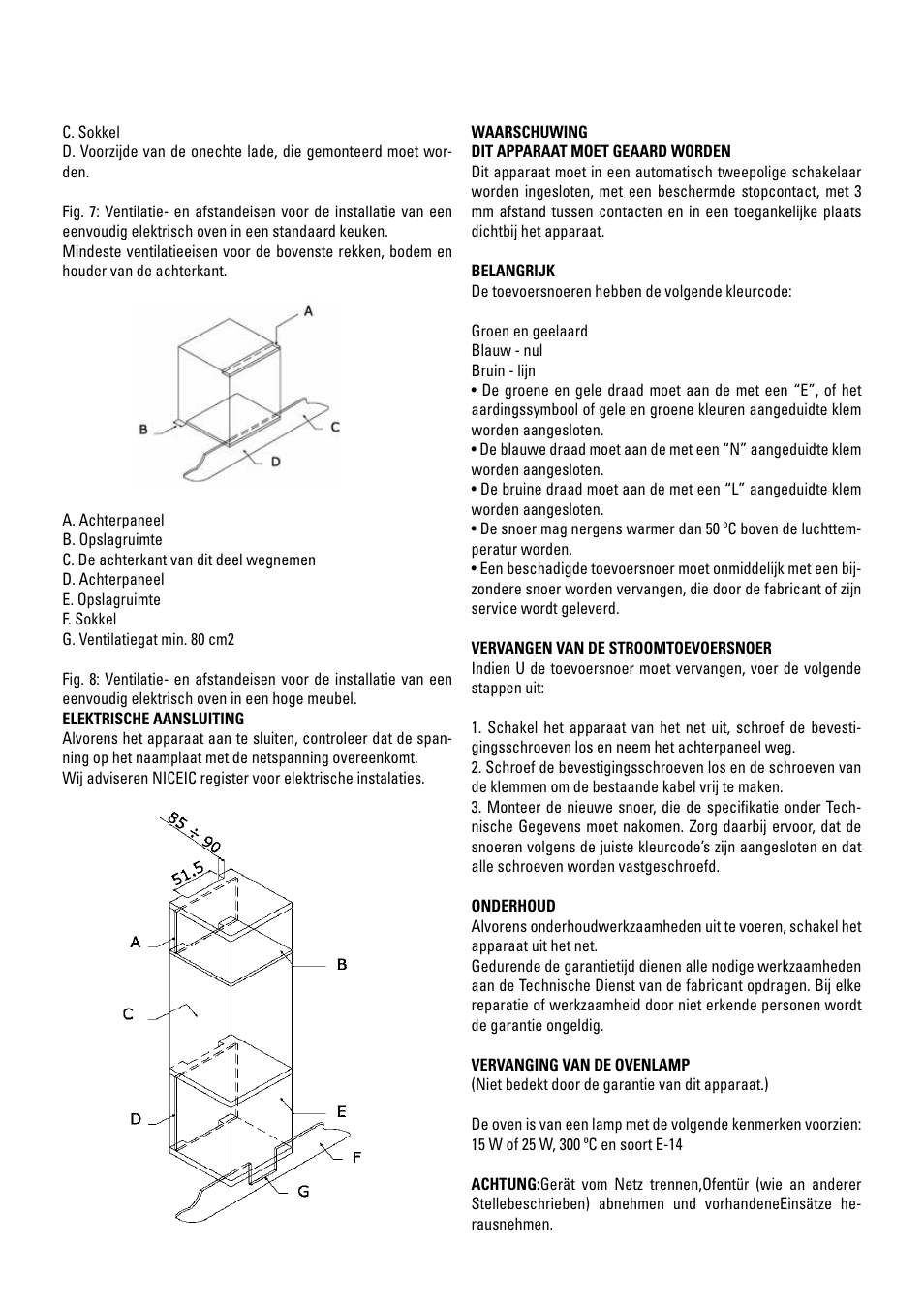 Cata HGR 110 AS WH User Manual | Page 60 / 72