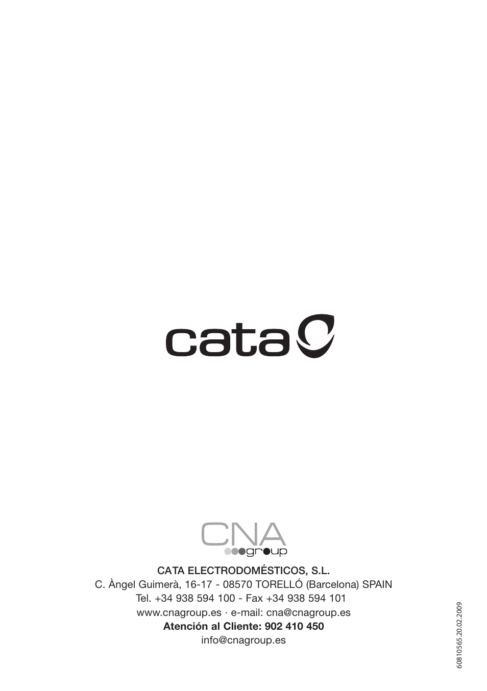 Cata MC 25 GTC BK User Manual | Page 20 / 20