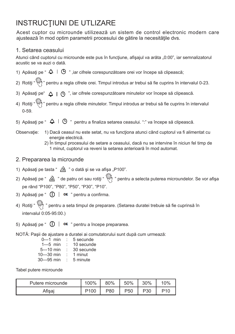 Instrucţiuni de utlizare | Cata FS 20 BK User Manual | Page 121 / 142