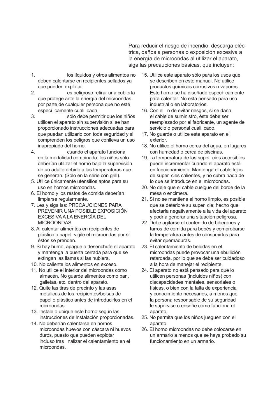 Instrucciones importantes de seguridad advertencia | Cata FS 20 BK User Manual | Page 3 / 142