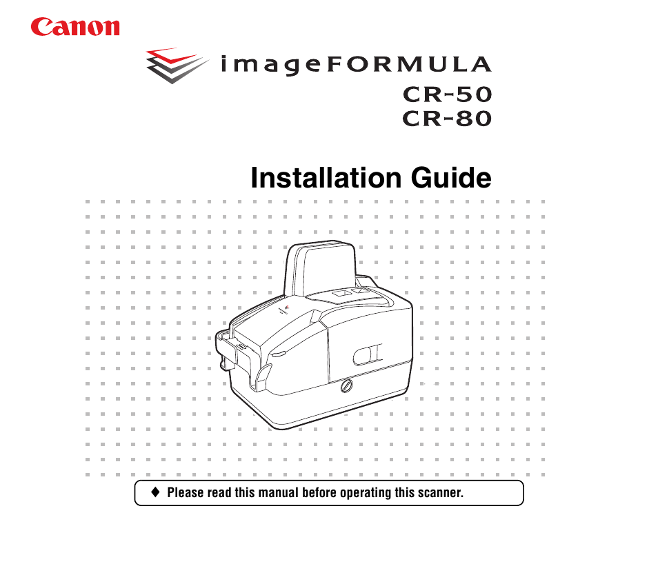 Canon CR-80 User Manual | 21 pages