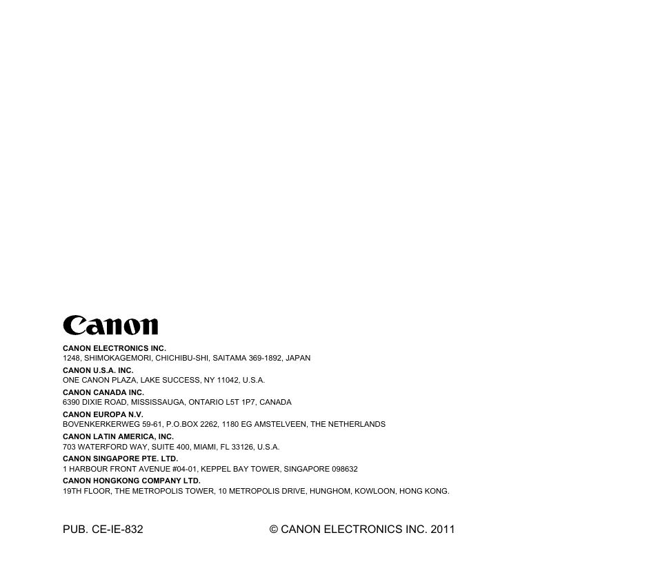 Canon CR-80 User Manual | Page 21 / 21