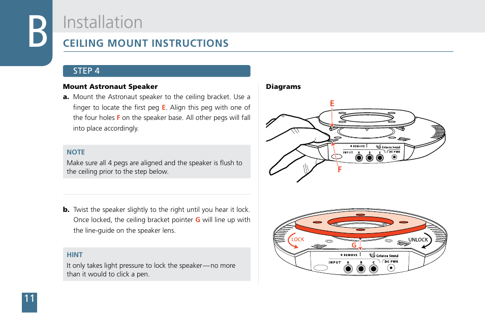 Installation | Cetacea Sound Astronaut CL Owner's Manual User Manual | Page 12 / 24