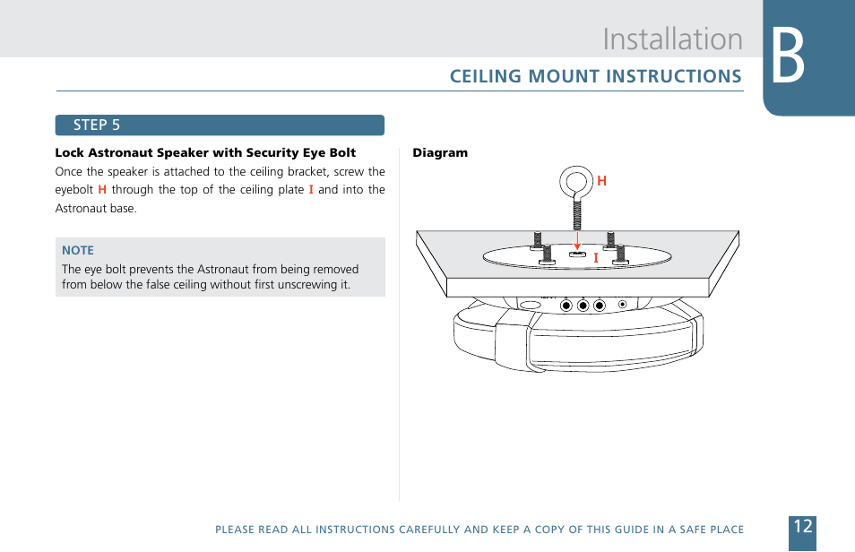 Installation | Cetacea Sound Astronaut CL Owner's Manual User Manual | Page 13 / 24