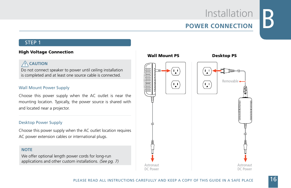 Installation | Cetacea Sound Astronaut CL Owner's Manual User Manual | Page 17 / 24