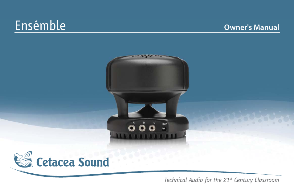 Cetacea Sound Ensémble 903 User Manual | 16 pages