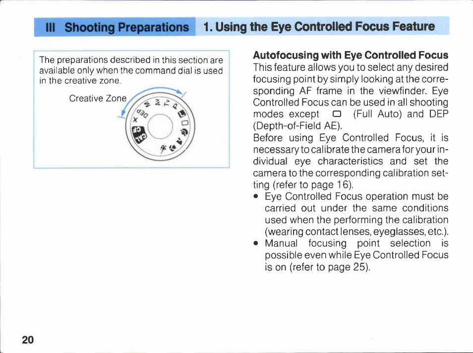 Canon EOS A2E User Manual | Page 21 / 136
