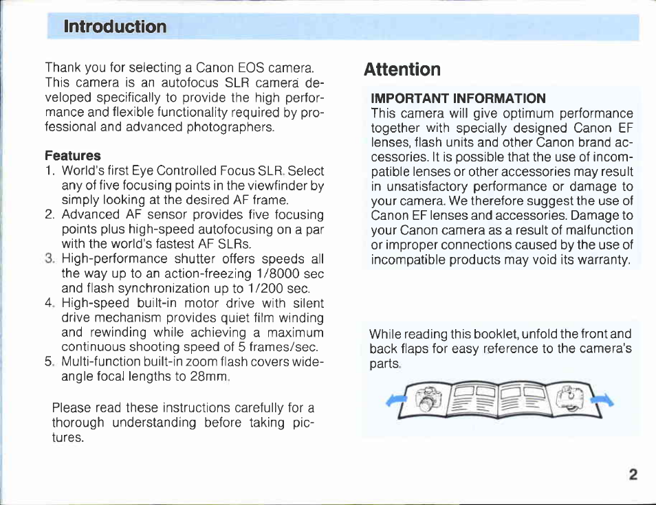 Nomenclature | Canon EOS A2E User Manual | Page 5 / 136