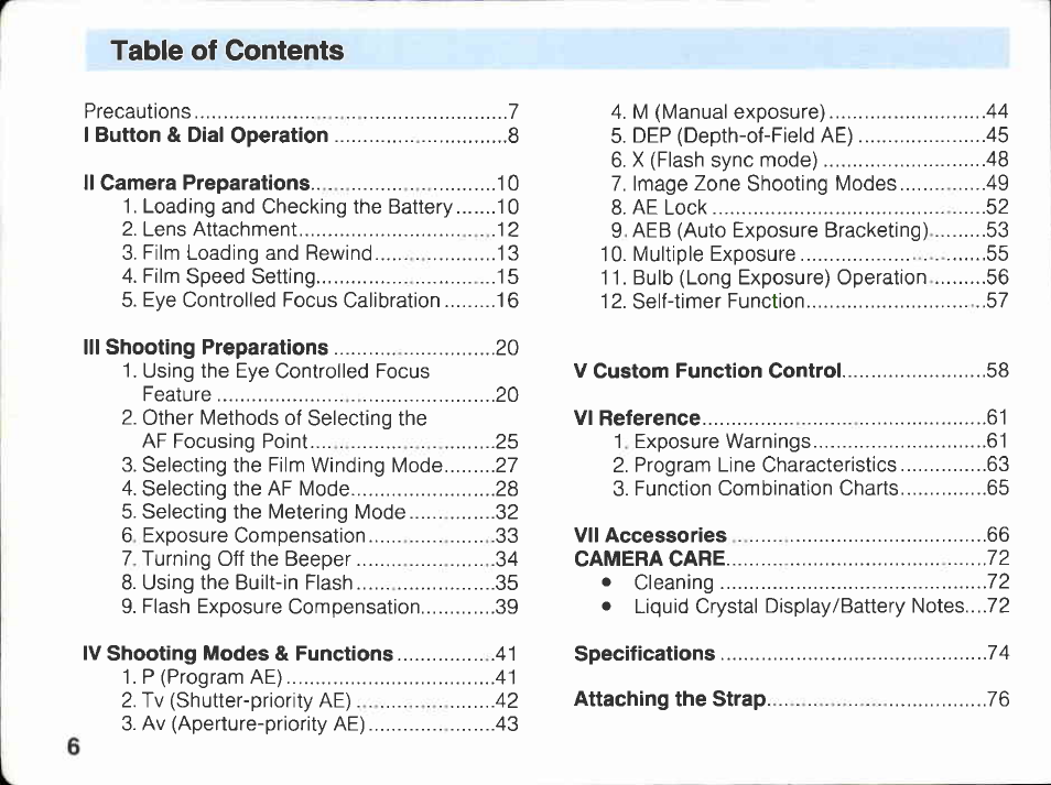 Features, Introduction | Canon EOS A2E User Manual | Page 7 / 136