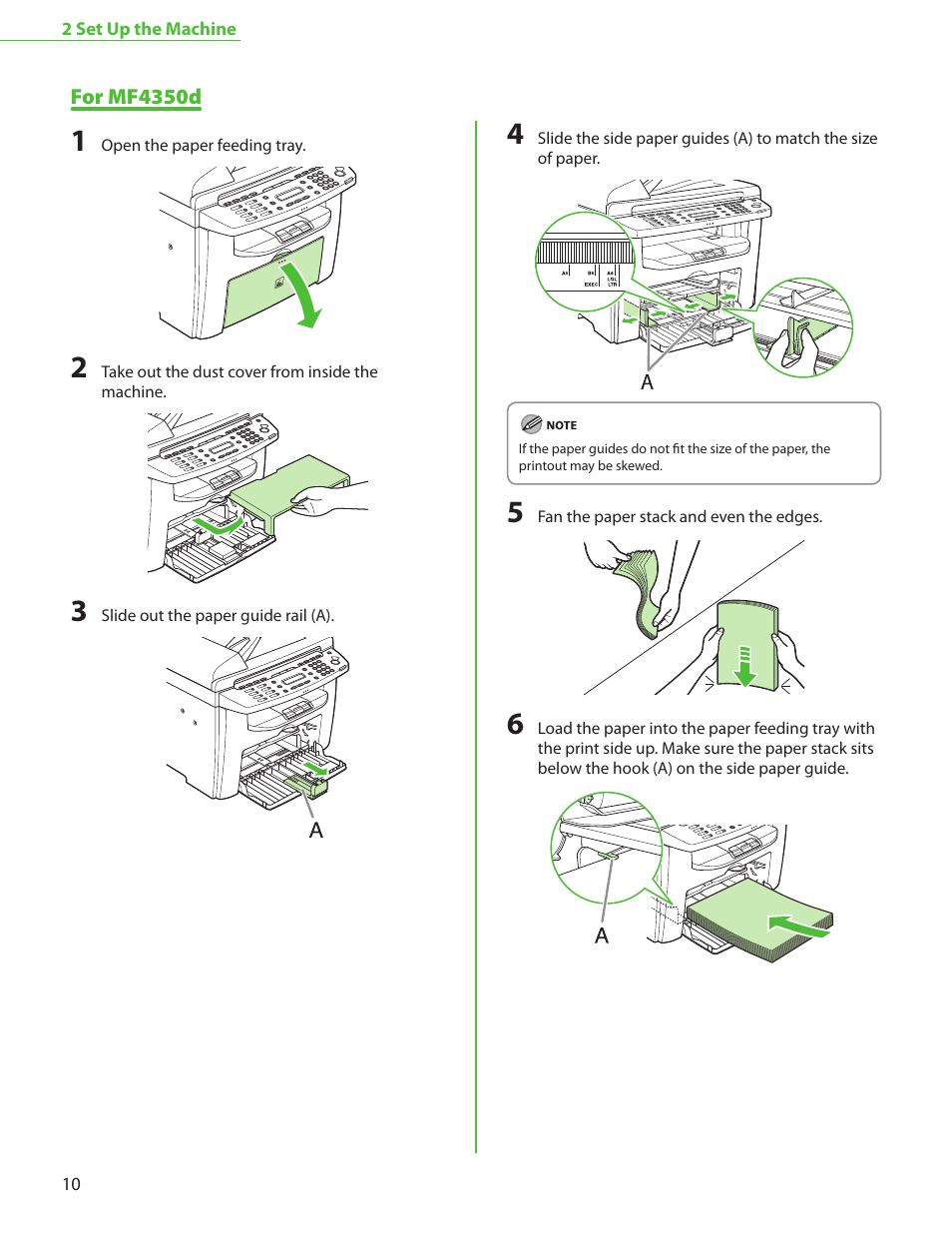 For mf4350d | Canon MF4370DN User Manual | Page 12 / 44