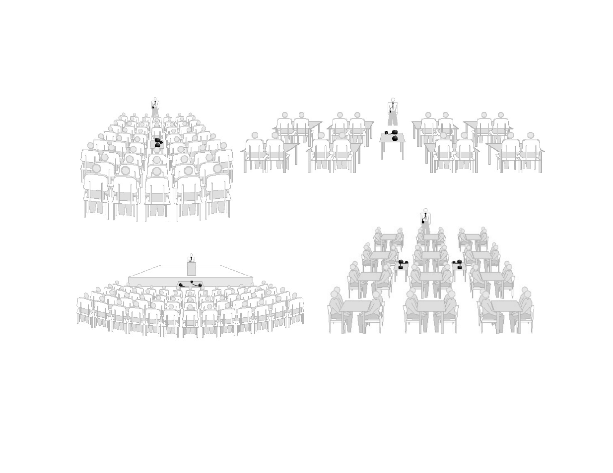 Room arrangements for pas and cvs set-up | Cetacea Sound PAS I Presentation Audio System Owner's Manual User Manual | Page 8 / 11