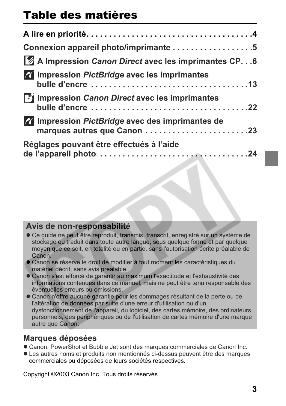 Canon Printing Using a Direct Camera/Printer Connection Guide Direct Print User Manual | Page 29 / 76