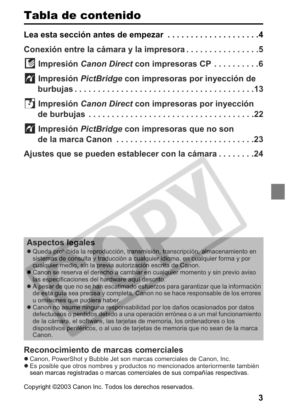 Canon Printing Using a Direct Camera/Printer Connection Guide Direct Print User Manual | Page 53 / 76