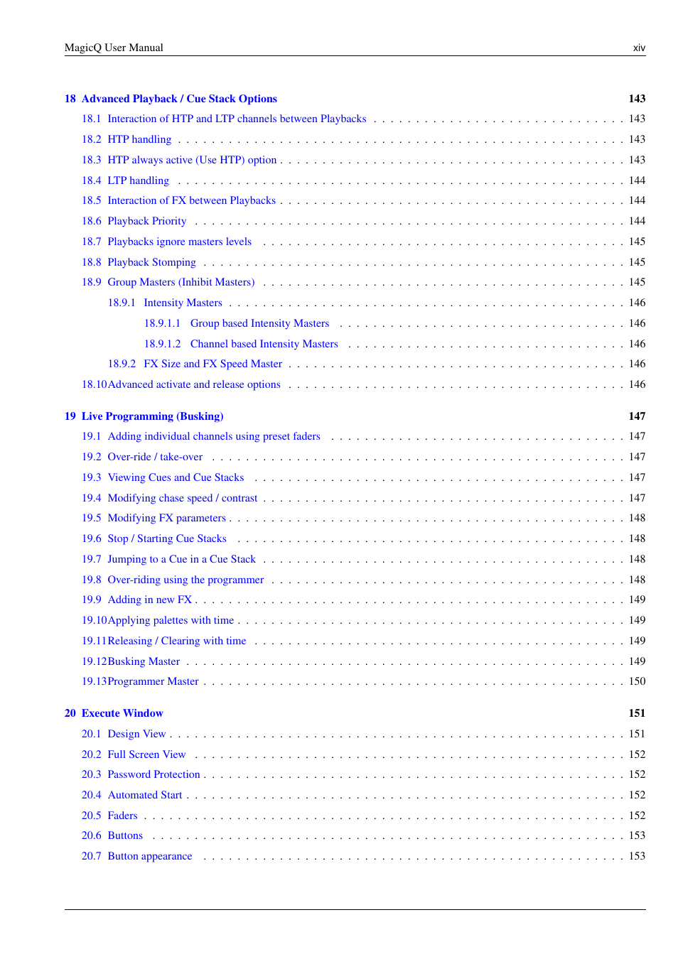 ChamSys MagicQ User Manual User Manual | Page 14 / 384