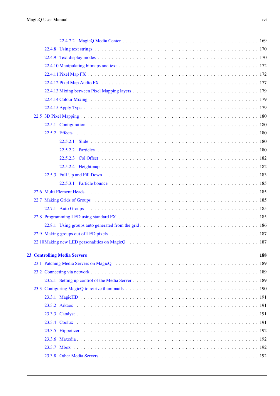 ChamSys MagicQ User Manual User Manual | Page 16 / 384