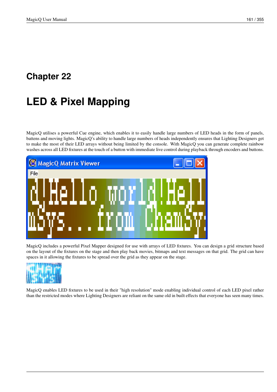 Led & pixel mapping, 22 led & pixel mapping, Chapter 22 | ChamSys MagicQ User Manual User Manual | Page 190 / 384