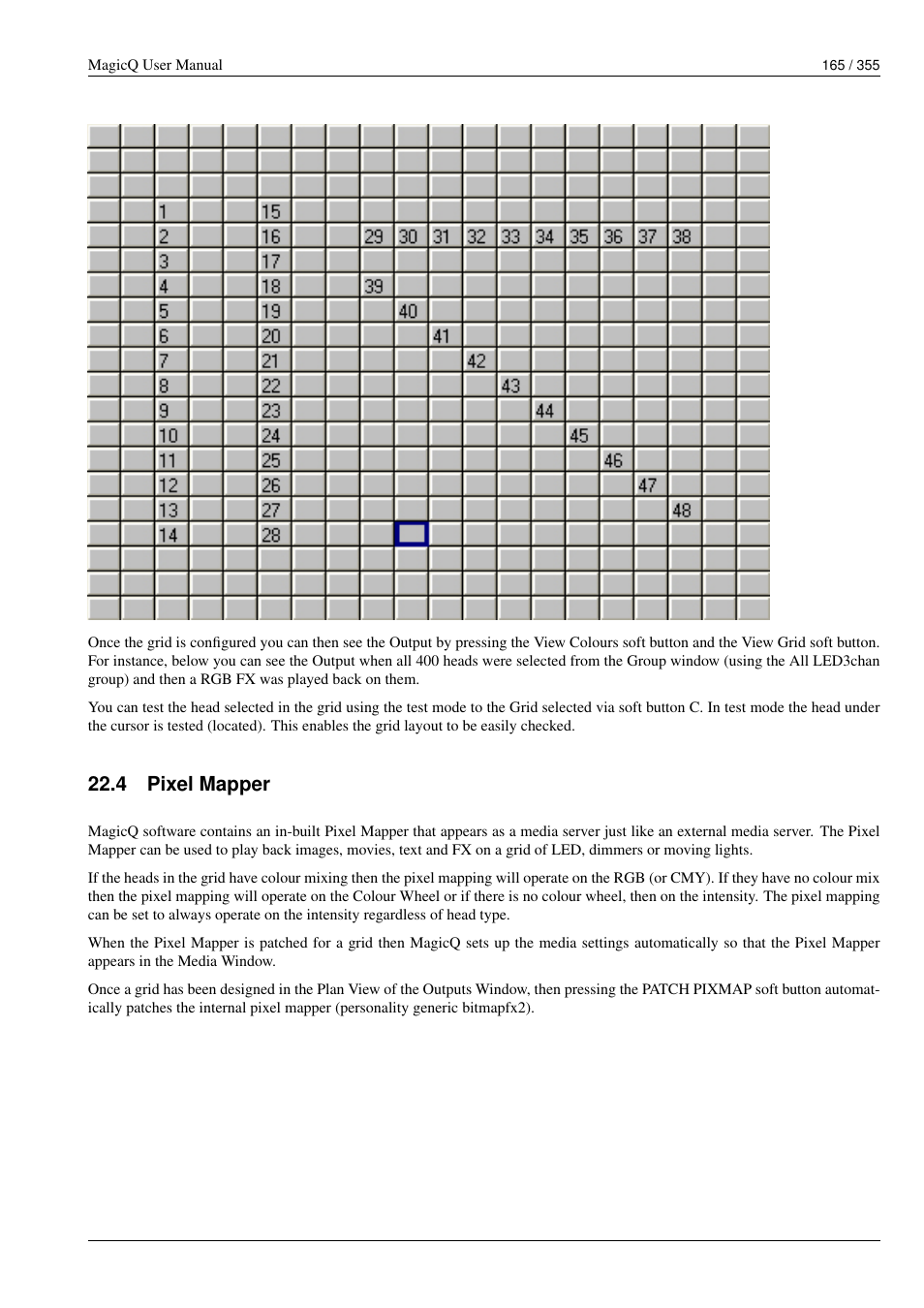 Pixel mapper, 4 pixel mapper | ChamSys MagicQ User Manual User Manual | Page 194 / 384