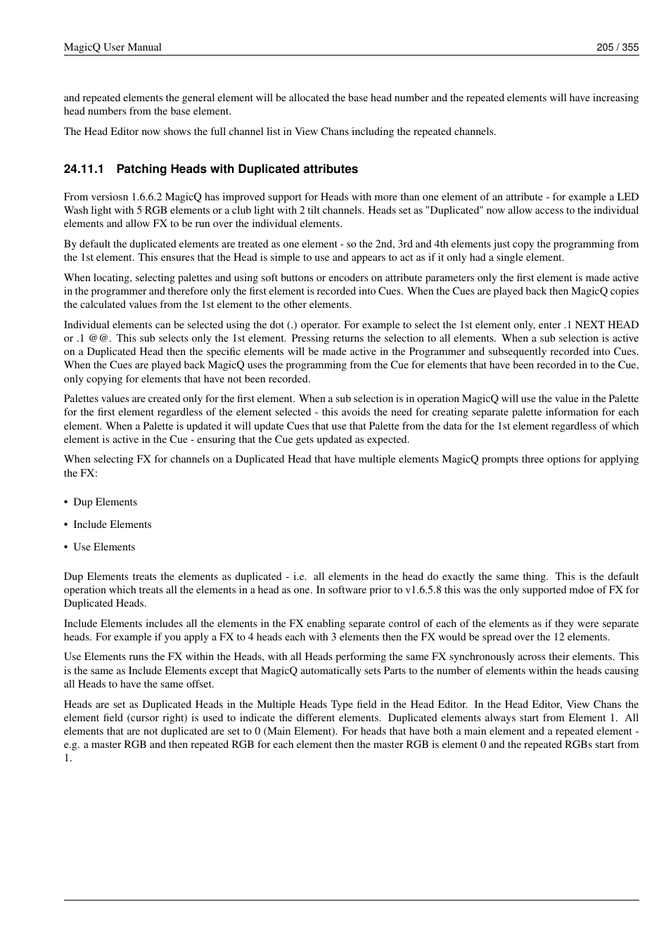 Patching heads with duplicated attributes, 1 patching heads with duplicated attributes | ChamSys MagicQ User Manual User Manual | Page 234 / 384