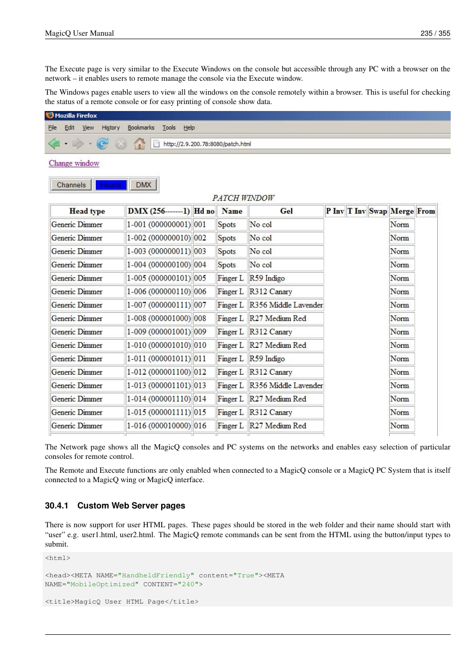 ChamSys MagicQ User Manual User Manual | Page 264 / 384