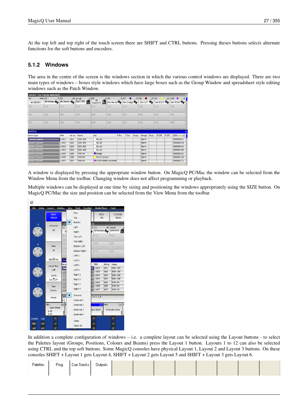 Windows | ChamSys MagicQ User Manual User Manual | Page 56 / 384