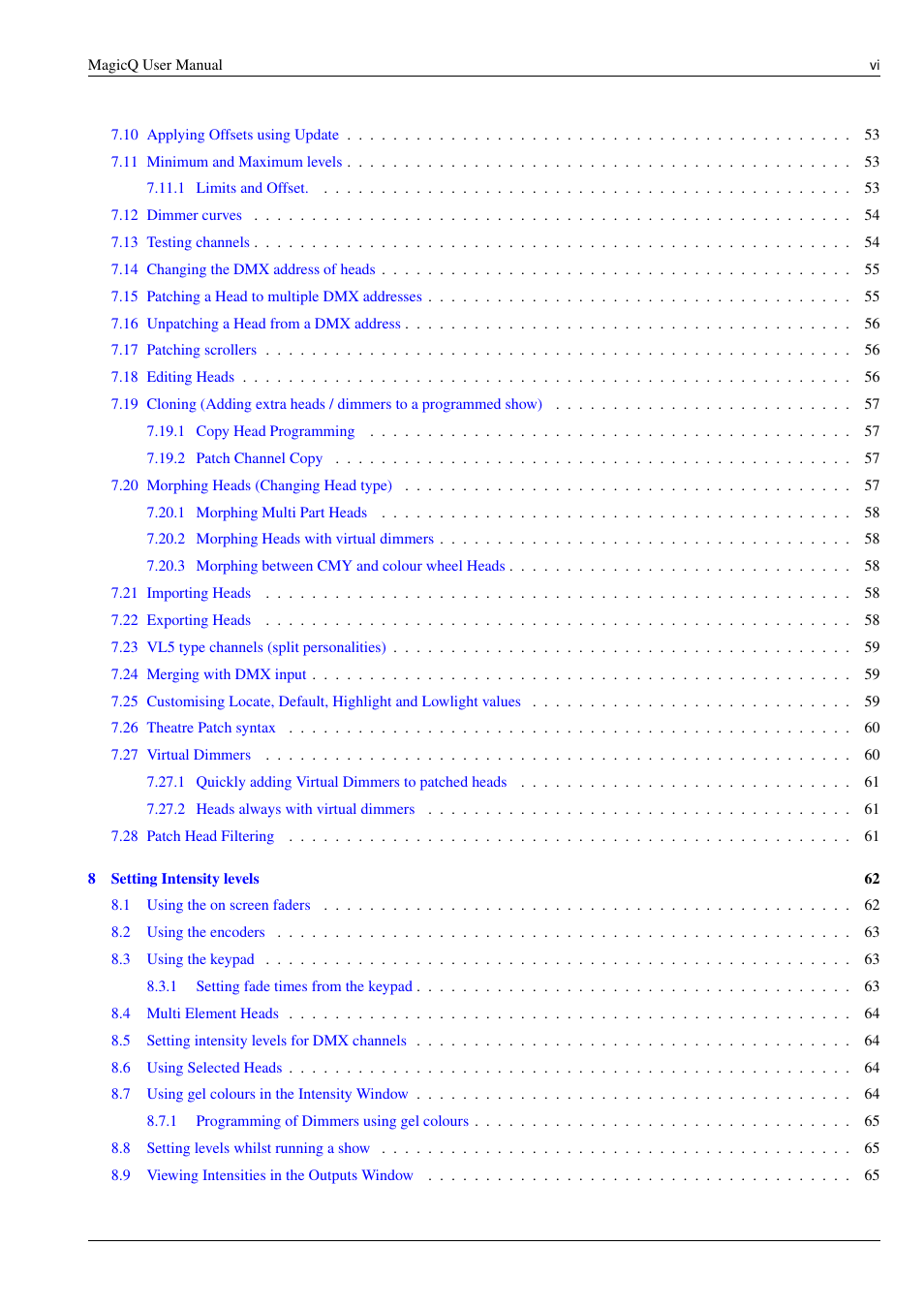 ChamSys MagicQ User Manual User Manual | Page 6 / 384