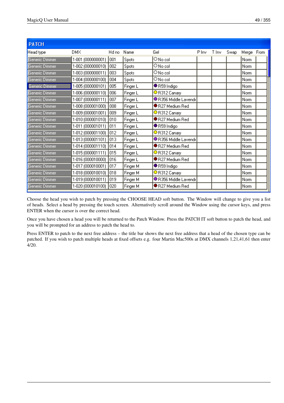 ChamSys MagicQ User Manual User Manual | Page 78 / 384