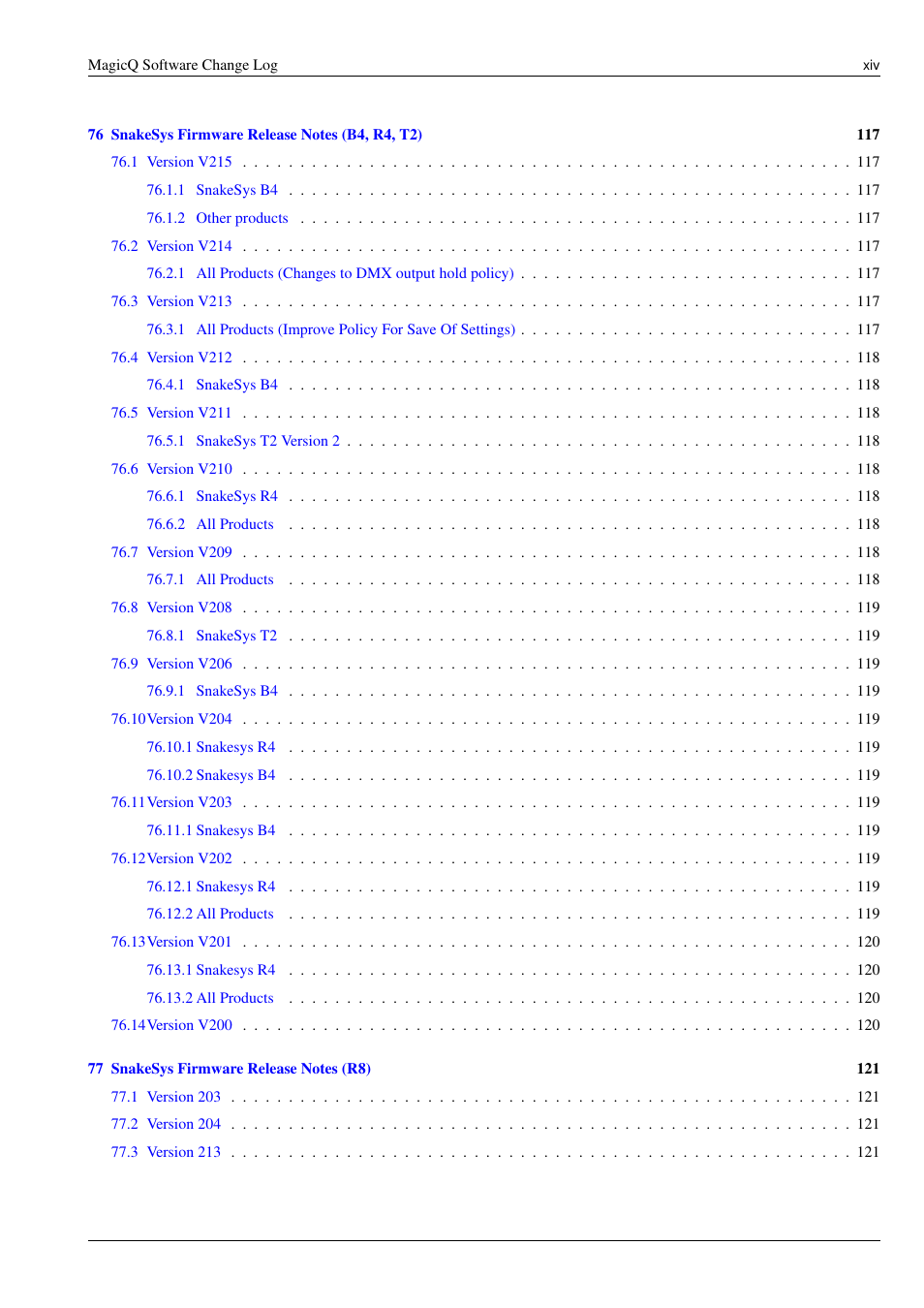 ChamSys MagicQ Software Change Log User Manual | Page 14 / 135