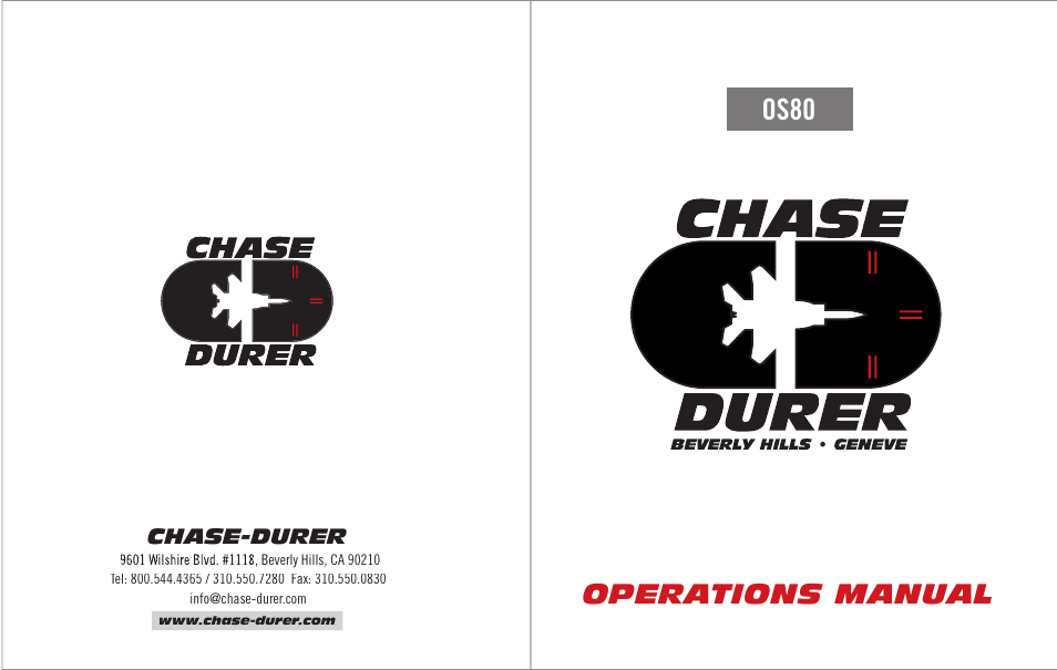 Chase-Durer Blackhawk Mach 3 User Manual | 6 pages