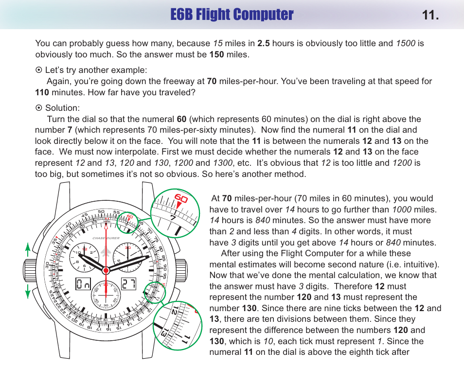 E6b flight computer | Chase-Durer Central Command User Manual | Page 13 / 18