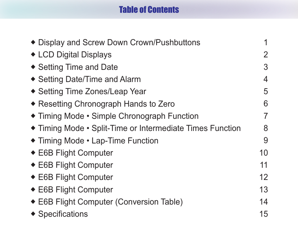 Chase-Durer Central Command User Manual | Page 2 / 18