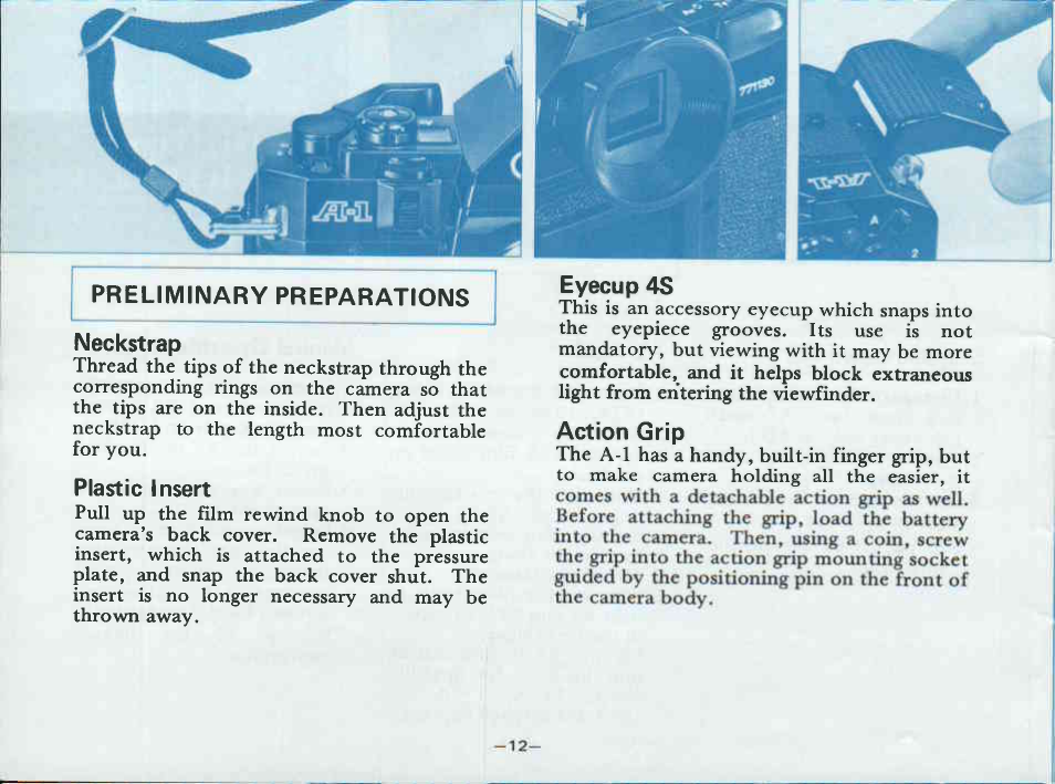Wide metering range, Other special features | Canon A-1 User Manual | Page 14 / 181