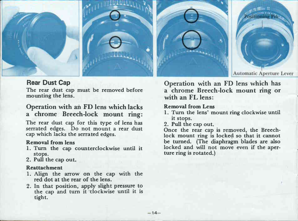 Pictorial outline for general use of the camera | Canon A-1 User Manual | Page 16 / 181