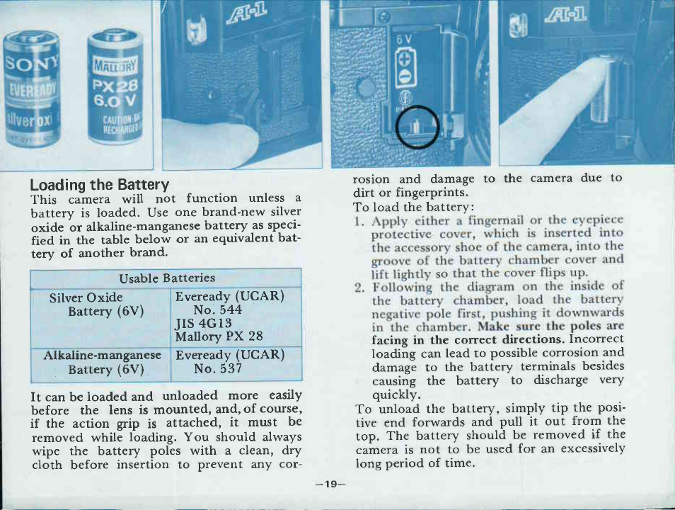 Eyecup 4s, Action grip | Canon A-1 User Manual | Page 21 / 181