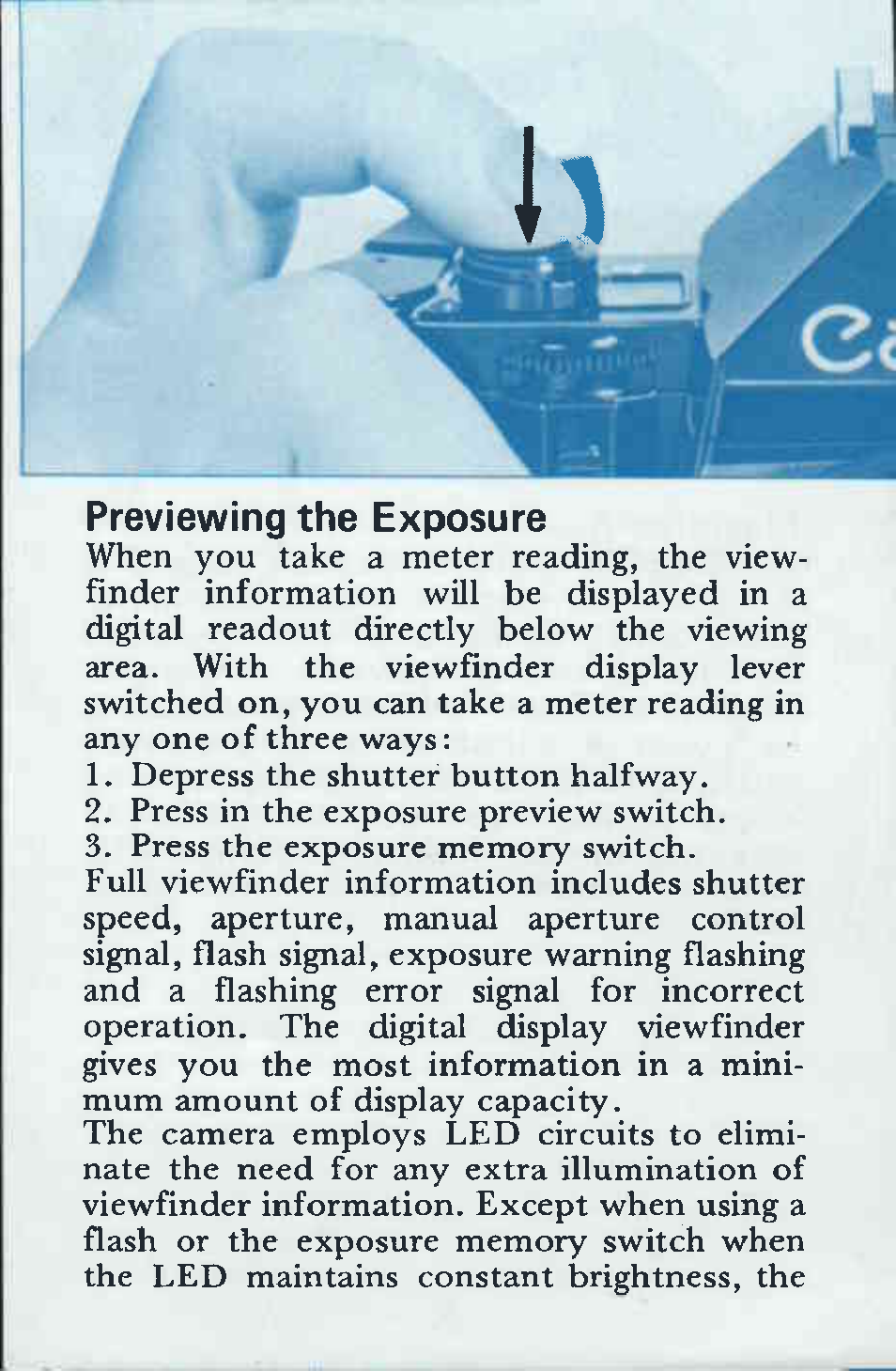 The basics of exposure | Canon A-1 User Manual | Page 54 / 181