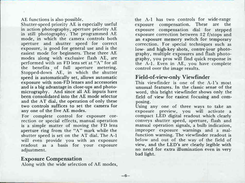 Introduction | Canon A-1 User Manual | Page 8 / 181