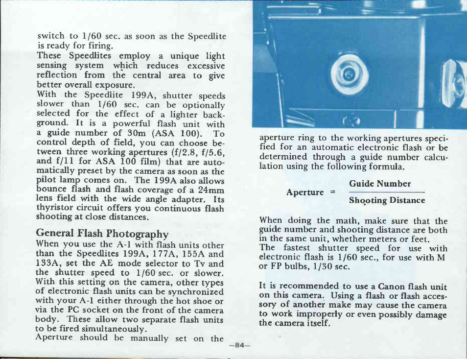 Viewing and focusing | Canon A-1 User Manual | Page 86 / 181