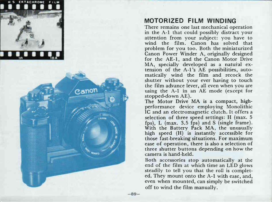 Previewing the exposure | Canon A-1 User Manual | Page 91 / 181