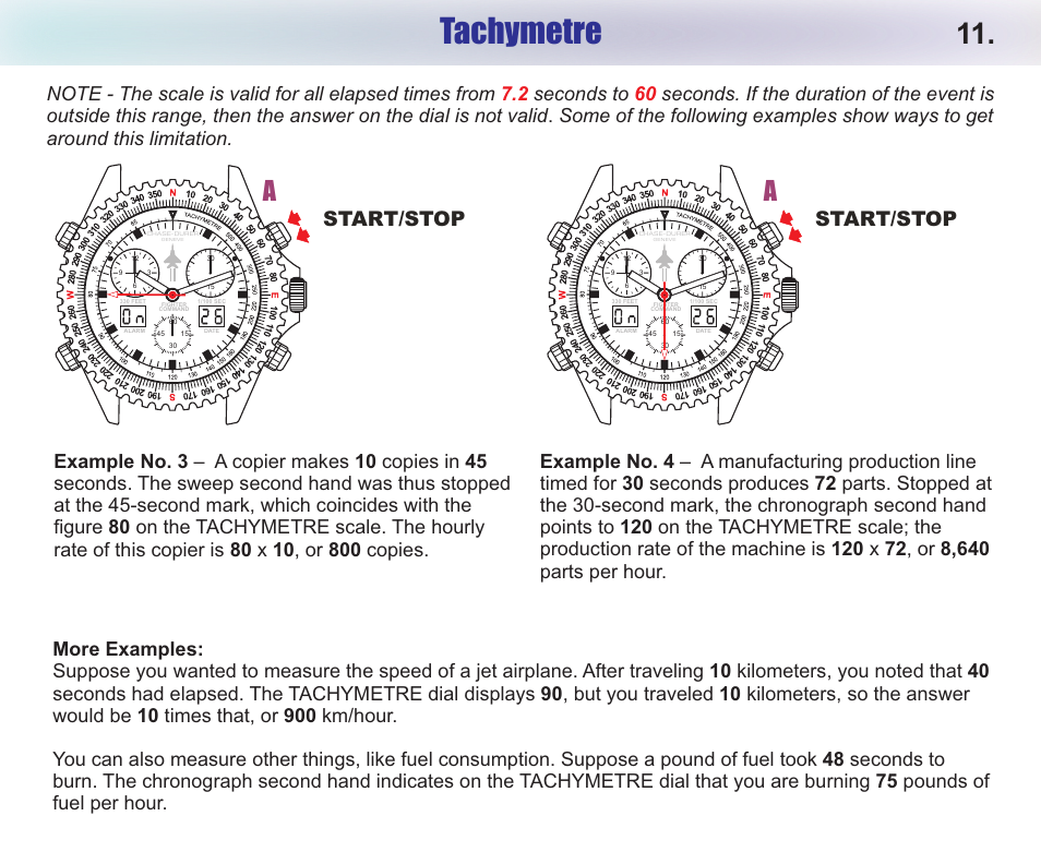 Tachymetre | Chase-Durer Fighter Command User Manual | Page 13 / 17