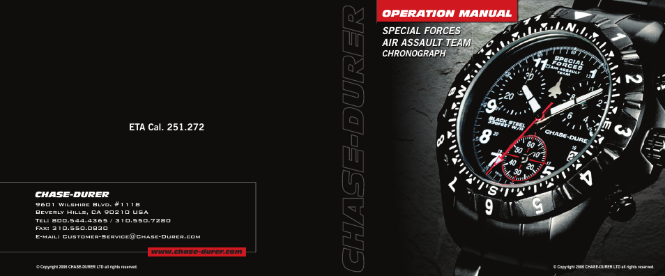Chase-Durer Special Forces Air Assault Team User Manual | 12 pages