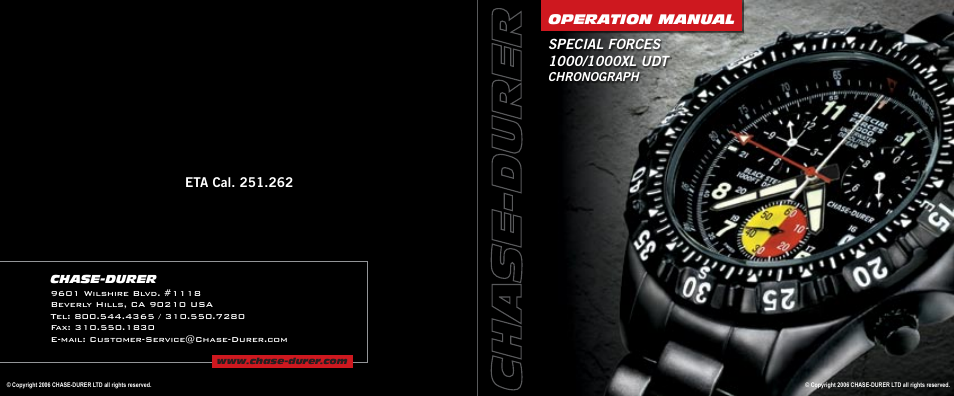 Operation manual | Chase-Durer Special Forces 1000XL UDT User Manual | Page 14 / 14
