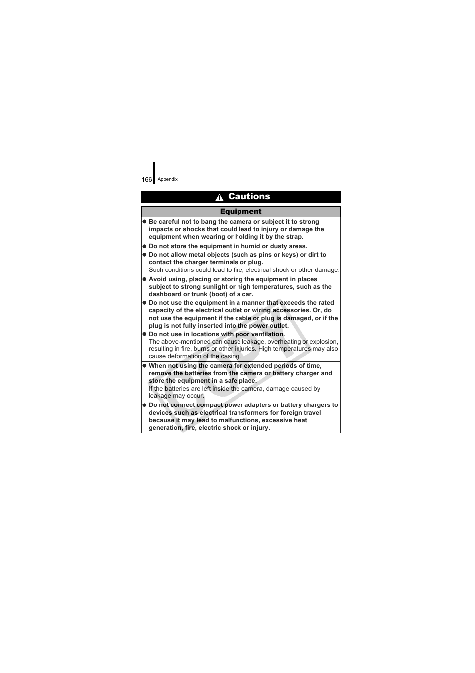 Cautions | Canon CDI-E334-010 User Manual | Page 168 / 211