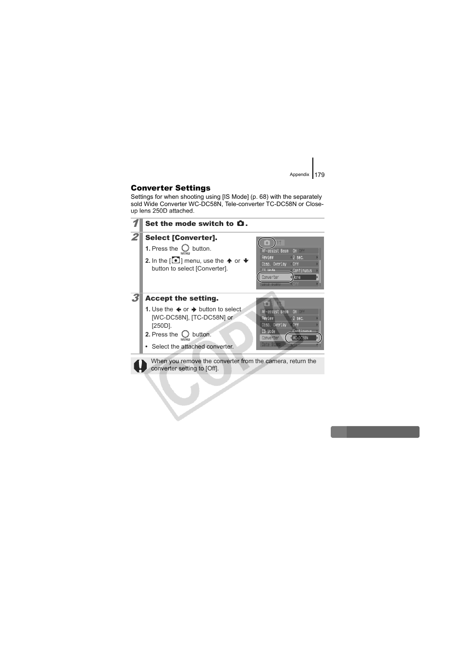 P. 179 | Canon CDI-E334-010 User Manual | Page 181 / 211